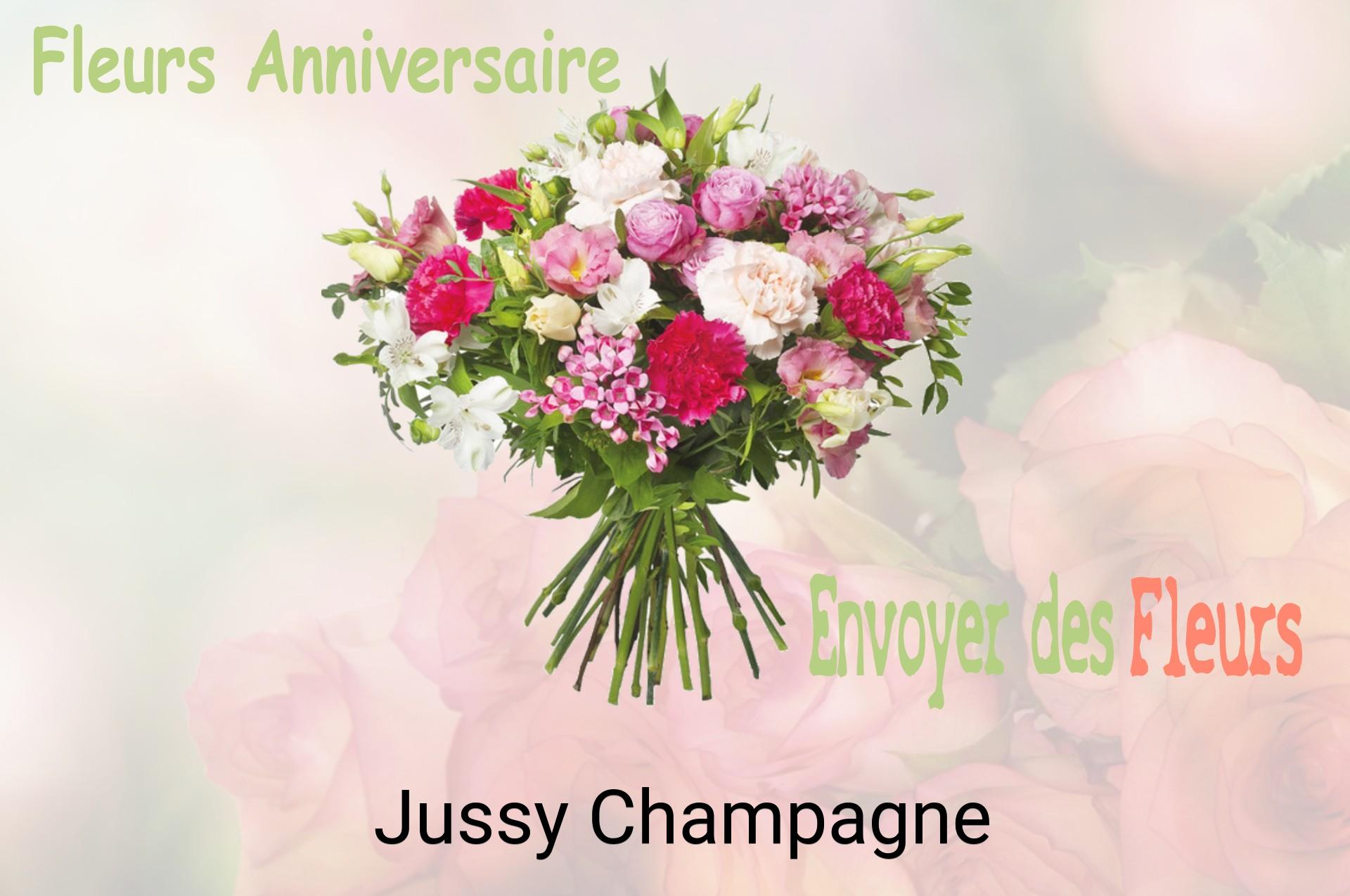 Bouquet de fleurs d’anniversaire livré à Jussy-Champagne